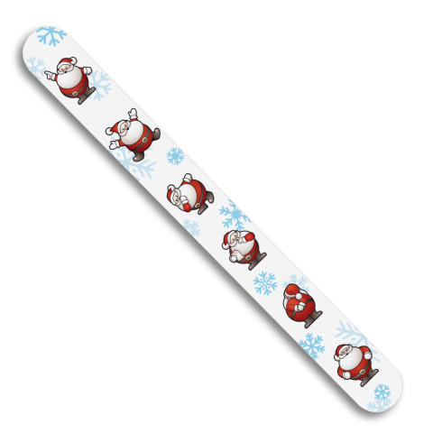 'Nagelfeile Weihnachten Motiv Santa Claus, weiß'