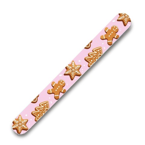 'Nagelfeile Weihnachten Motiv Lebkuchen, rosa'