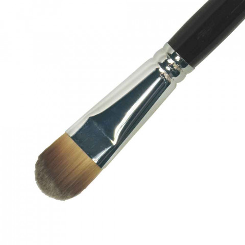 'Make-Up Pinsel Gr. 18, flach/oval (Synthetik), 20,6 cm'