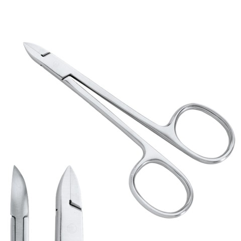 'AESCULAP Hautzange 10,5 cm mit Scherengriff, HF 446'