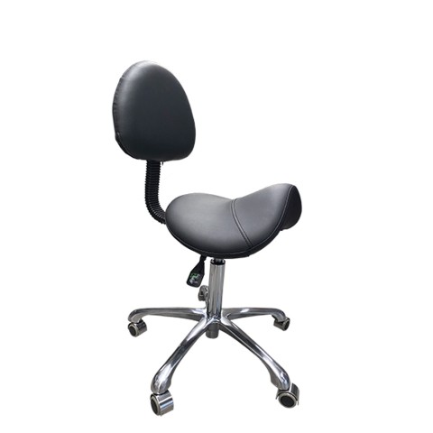 'Sattelsitzhocker BASIC mit Lehne, schwarz'