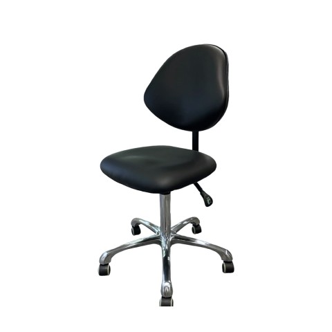 'Arbeitsstuhl BASIC mit Lehne & neigbarem Sitz, schwarz'