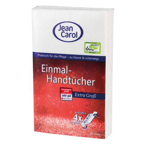 'Jean Carol® Einmal-Handtücher 30 x 50cm, 17 Stück'