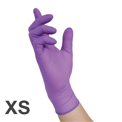 'RAUE Nitril-Handschuhe VIOLETT, Gr. XS (5-6)'