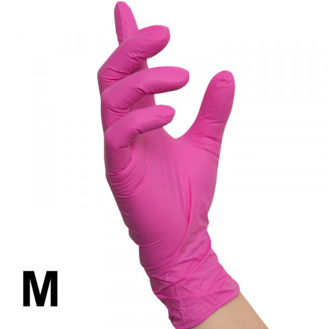 'Nitril PINK 100 Handschuhe, Gr. M (7-8)'