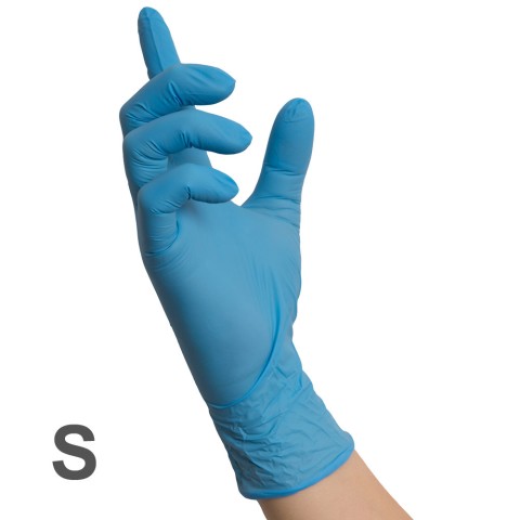'Nitril-Handschuhe BLAU, Gr. S (6-7)'