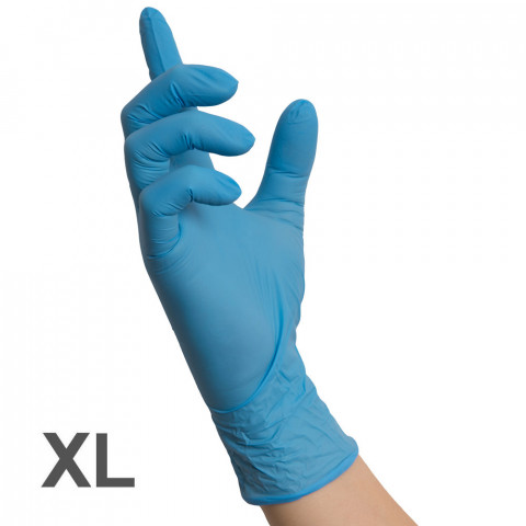 'Nitril BLAU Handschuhe 100, Gr. XL (9-10)'