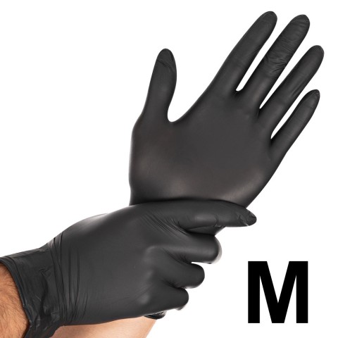 'Nitril Safe Light Handschuhe, schwarz, Gr. M (7-8)'