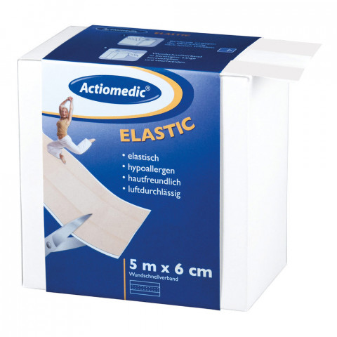 'Actiomedic® ELASTIC Wundpflaster 6 cm x 5 m'