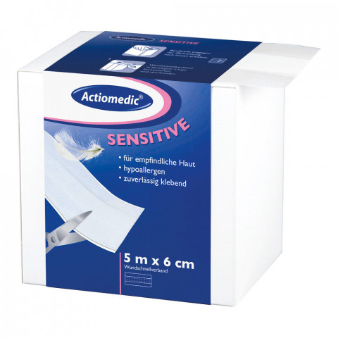 'Actiomedic® SENSITIVE Wundpflaster 6 cm x 5 m'