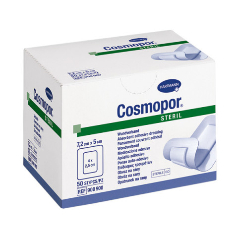 'Cosmopor Steril 7,2 cm x 5 cm, 10 Stück'