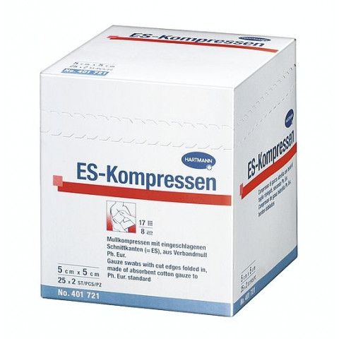 'ES-Kompressen 5 cm x 5 cm, 25 x 2 Stück'