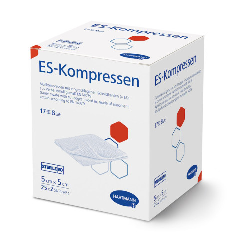 'ES-Kompressen 5 cm x 5 cm, 25 x 2 Stück'