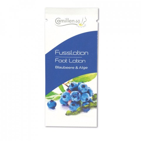 'FUSSLOTION BLAUBEERE & ALGE 3 ml Proben-Sachet'