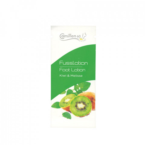 'FUSSLOTION KIWI & MELISSE 3 ml Proben-Sachet'