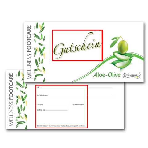 'Voucher Aloe & Olive other language'