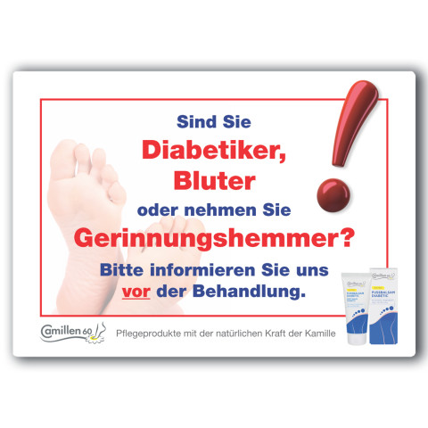 'Warnschild Diabetiker'