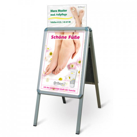 'Gehwegstopper und Schild (inkl.Beschriftung)'