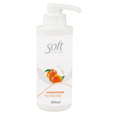 'Soft hands HANDCREME Aprikose 500ml - mit Spender'