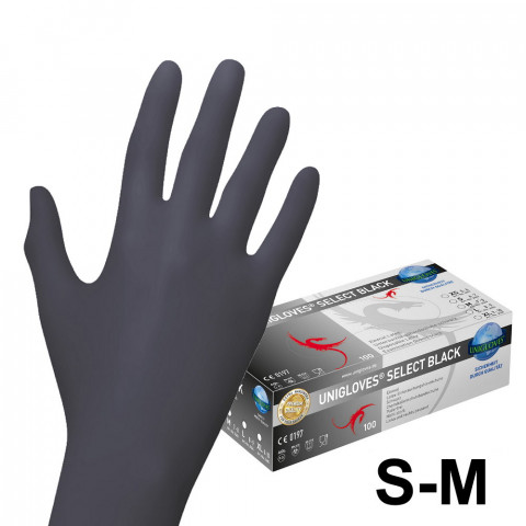 'Latex-Handschuhe SCHWARZ 100 Stück'