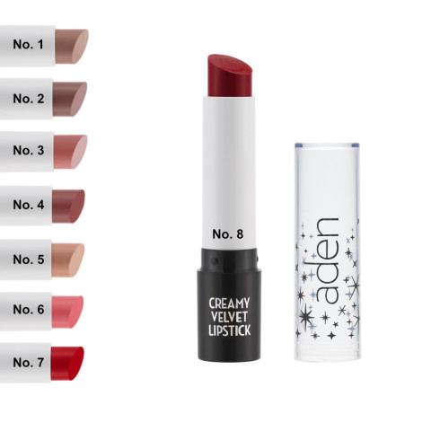 'ADEN Creamy Velvet Lipsticks, 3g'