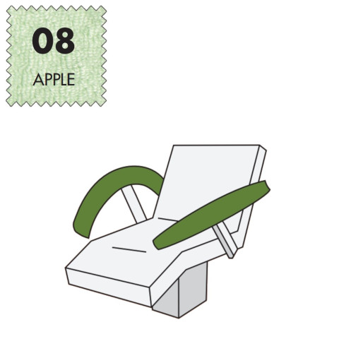 'Armlehnenbezug Medium, Frottee (1 Paar) - 08 apple'