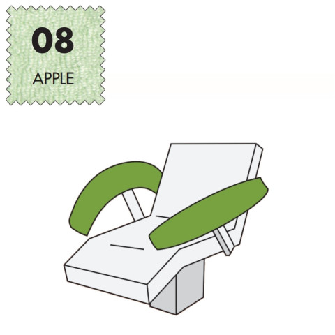 'Armlehnenbezug Maxi, Frottee (1 Paar) - 08 apple'
