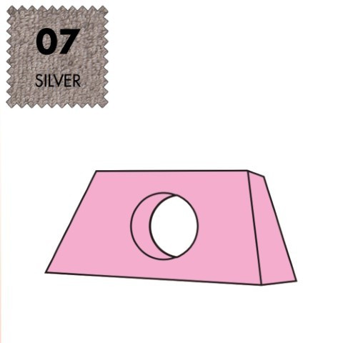 'Kopfteilbezug Maxi, Frottee - 07 silver'