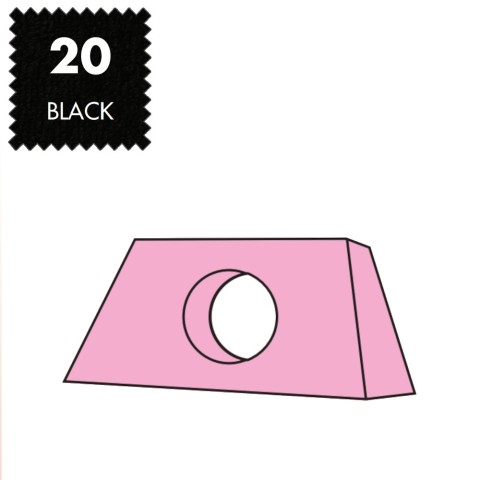 'Kopfteilbezug Maxi, Frottee - 20 black'