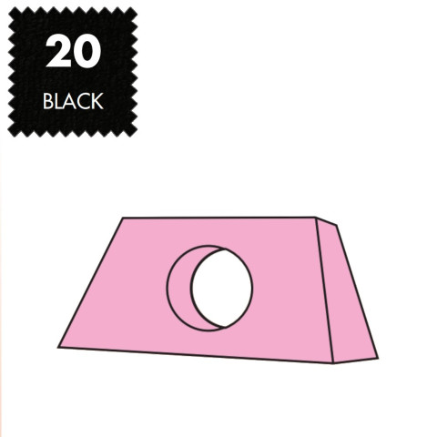 'Kopfteilbezug Maxi, Frottee - 20 black'