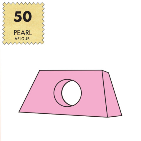 'Kopfteilbezug Maxi, Velour - 50 pearl'