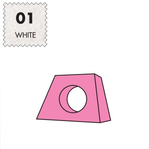 'Kopfteilbezug Medium, Frottee - 01 white'