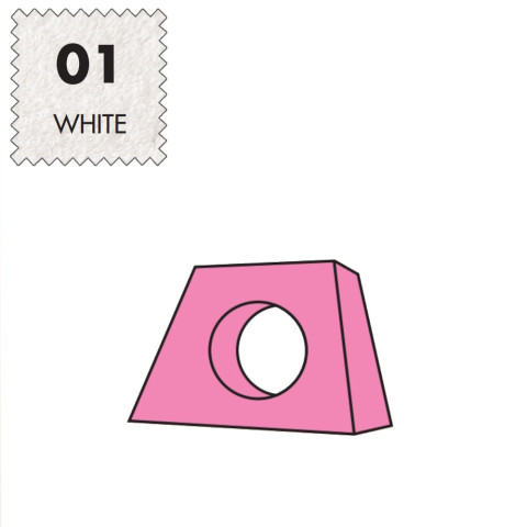 'Kopfteilbezug Medium, Frottee - 01 white'