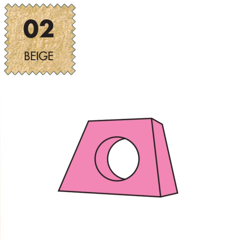 'Kopfteilbezug Medium, Frottee - 02 beige'
