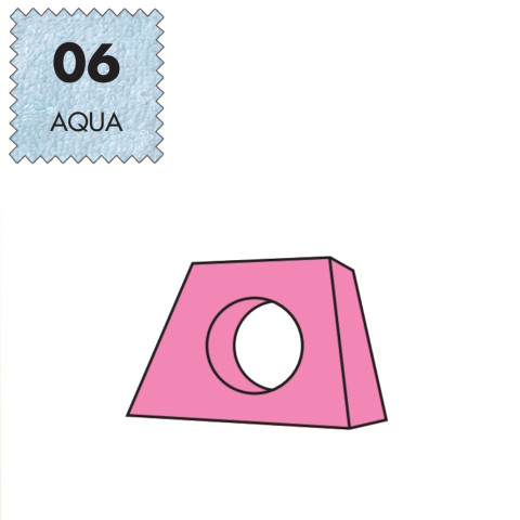 'Kopfteilbezug Medium, Frottee - 06 aqua'