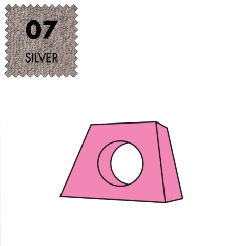 'Kopfteilbezug Medium, Frottee - 07 silver'