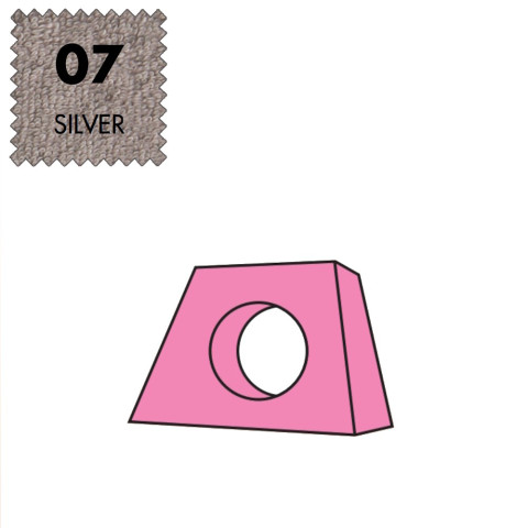 'Kopfteilbezug Medium, Frottee - 07 silver'