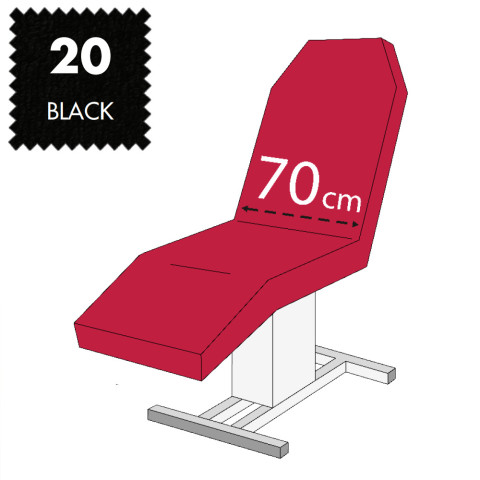 'Kosmetikliegenbezug, Frottee - 20 black'