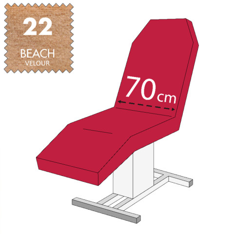 'Kosmetikliegenbezug, Velour - 22 beach'