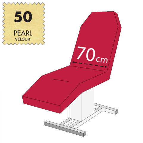 'Kosmetikliegenbezug, Velour - 50 pearl'