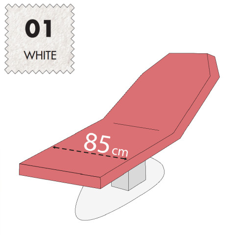 'Wellnessliegenbezug, Frottee - 01 white'