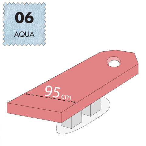 'SPA-Liegenbezug, Frottee - 06 aqua'