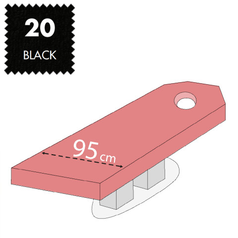 'SPA-Liegenbezug, Frottee - 20 black'