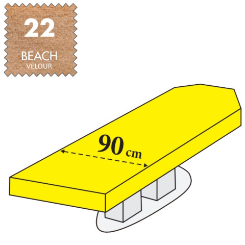 'SPA-Liegenbezug, Velour - 22 beach'