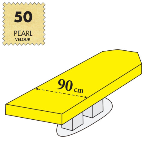 'SPA-Liegenbezug, Velour - 50 pearl'