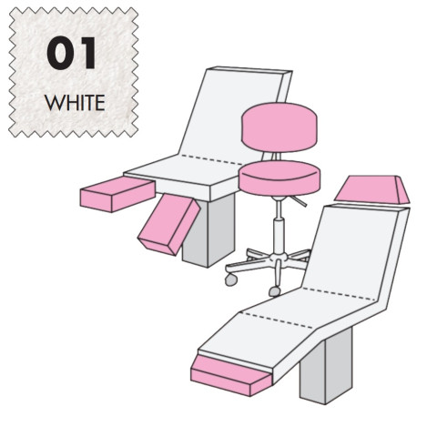 'Hockerbezug Maxi, Frottee - 01 white'