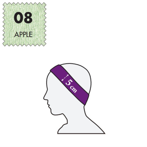 'Stirnband Standard 5 Stück, Frottee - 08 apple'