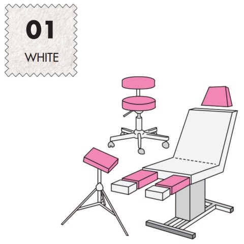 'Hockerbezug Medium, Frottee - 01 white'