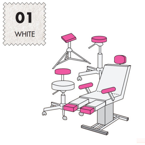 'Hockerbezug Mini, Frottee - 01 white'