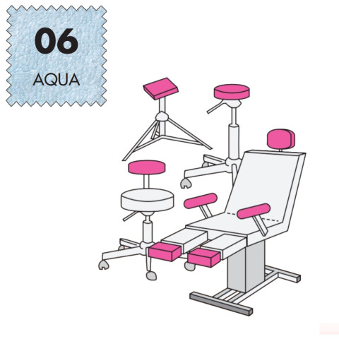 'Hockerbezug Mini, Frottee - 06 aqua'